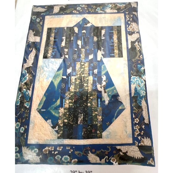 Vintage & Vogue Bargello Kimono Quilt Pattern By Castilleja Cotton 29"x39" - Picture 1 of 3